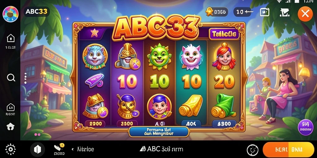 Screenshot gameplay Slot yang menampilkan keseruan permainan ABC33.