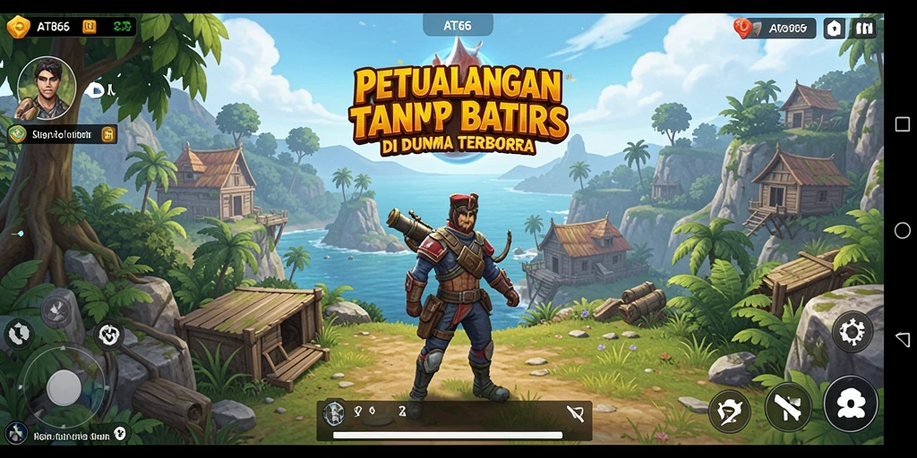 Screenshot gameplay AT866 yang menunjukkan petualangan seru di dunia terbuka.
