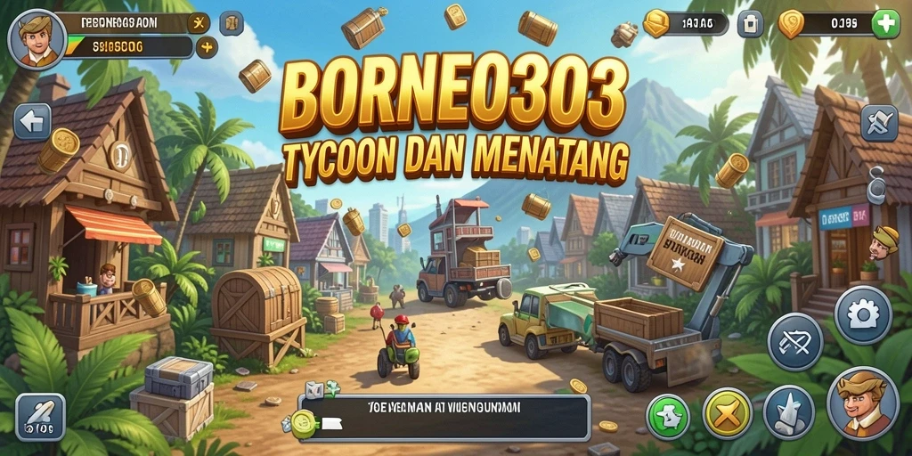 Screenshot utama BORNEO303 menampilkan gameplay Tycoon yang seru.