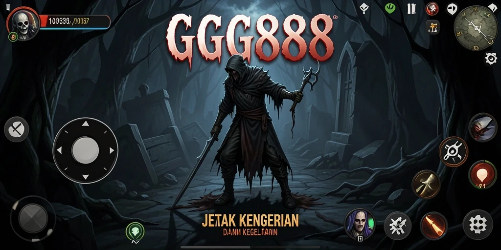 Tangkapan layar utama GGG888 menampilkan momen mencekam dalam gameplay.
