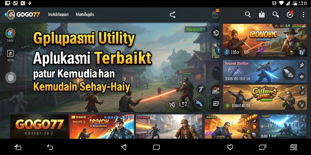 Screenshot utama GOGO77 menunjukkan antarmuka yang ramah pengguna untuk pengelolaan tugas.