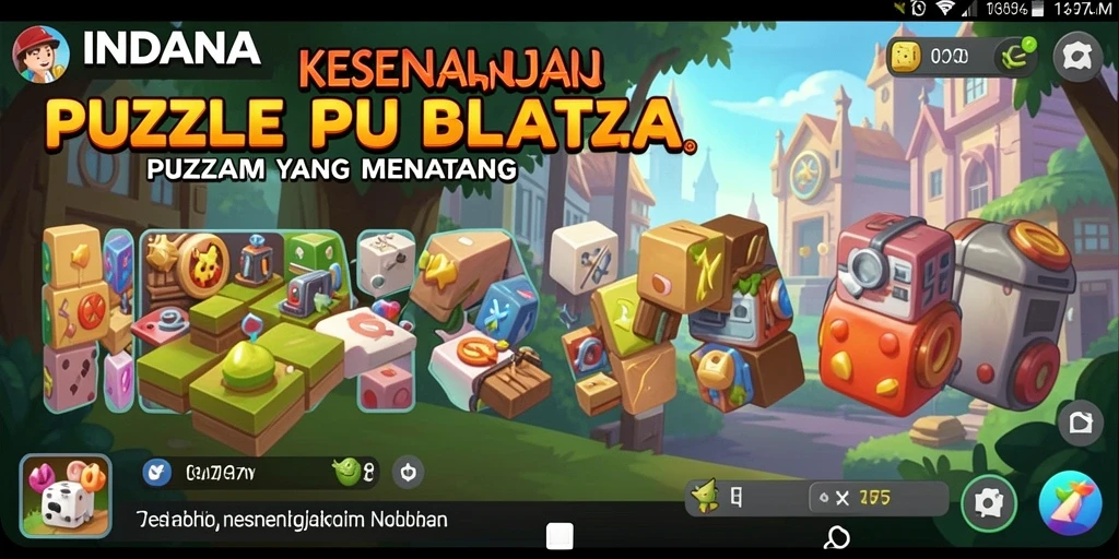 Gambaran gameplay puzzle yang menarik dan menantang.