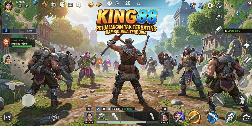 Tampilan gameplay menarik dari KING88 di dunia Open World.