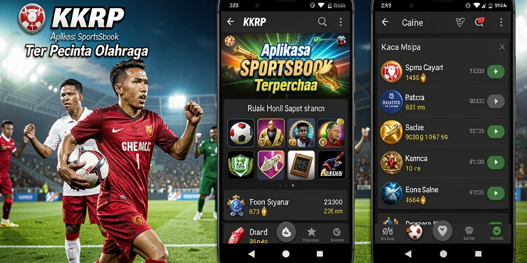Tampilan screenshot KKRP yang menunjukkan fitur taruhan olahraga.