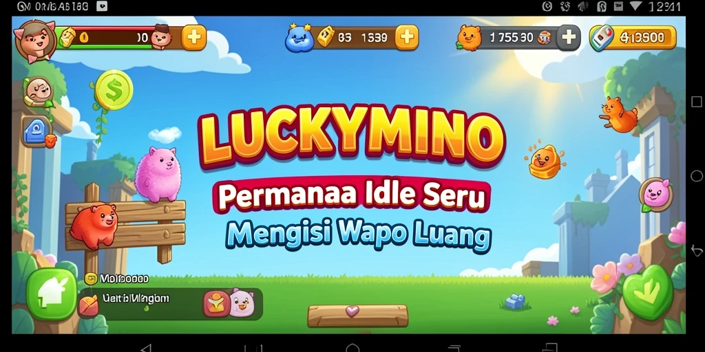 Tampilan gameplay LUCKYMINO yang menarik dan menghibur.