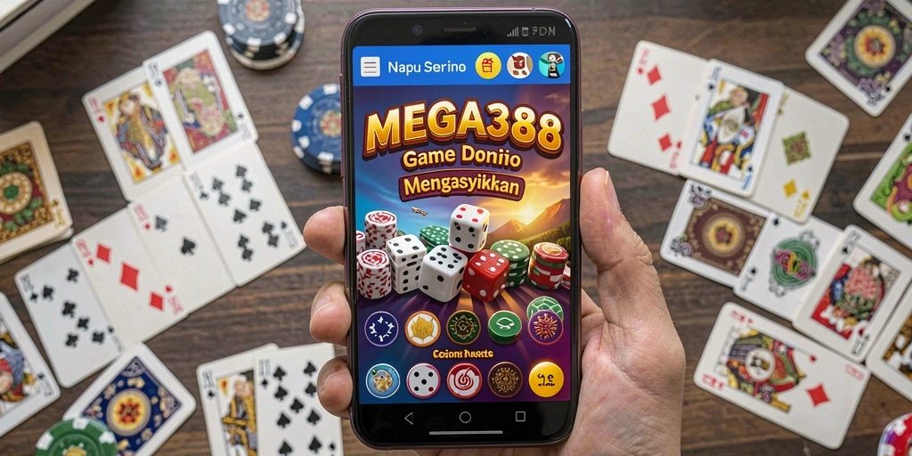 Tampilan gameplay Domino yang seru dan menantang di MEGA388.