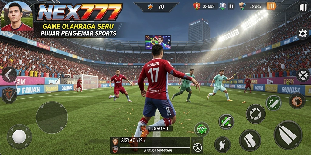 Tampilan gameplay NEX777 yang menegangkan dan penuh aksi olahraga.