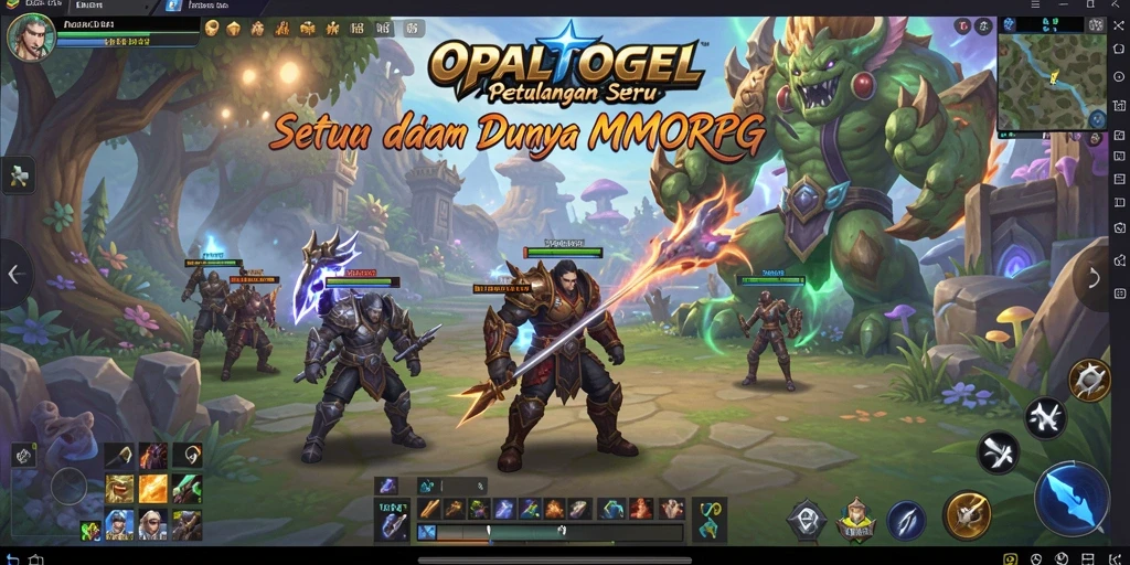Tampilan gameplay seru dalam dunia fantasi OPALTOGEL.