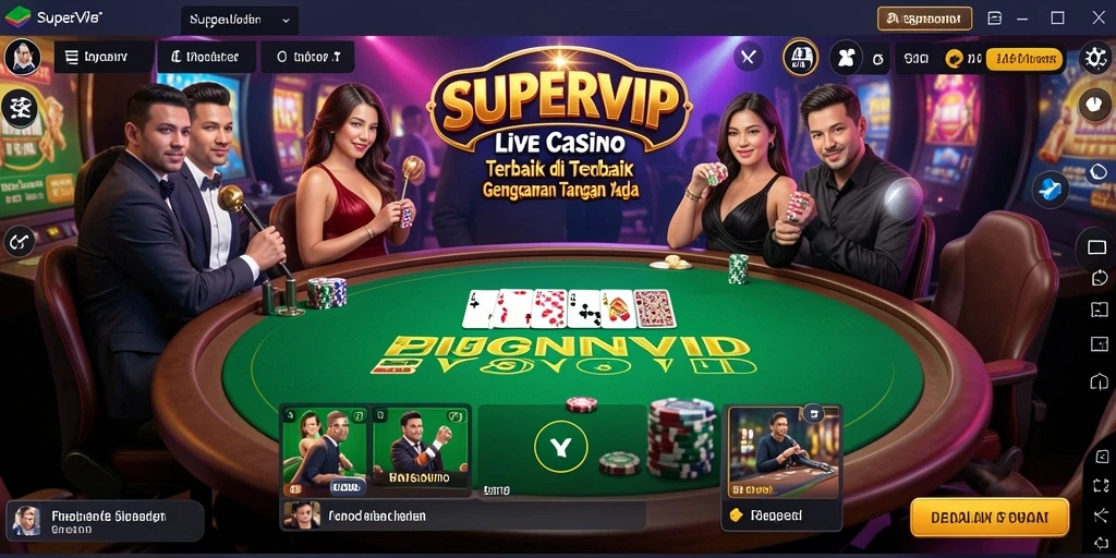Gameplay seru dan interaksi langsung di SUPERVIP.