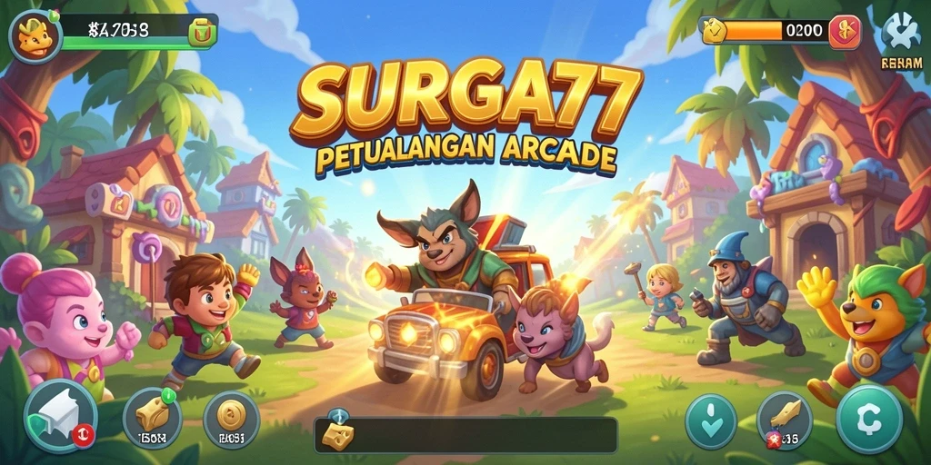 Tampilan gameplay SURGA77 yang seru dan mendebarkan.