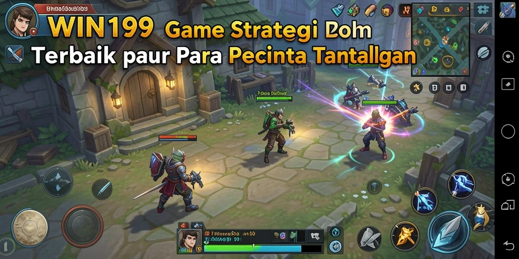 Screenshot gameplay WIN199 menampilkan pertempuran strategi yang mendebarkan.