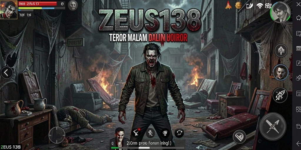 Tampilan gameplay seram dari ZEUS138 yang menampilkan lingkungan menakutkan.